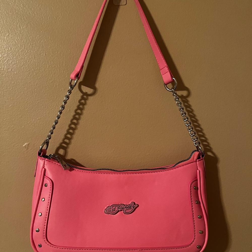 Ed Hardy Pink Shoulder Bag